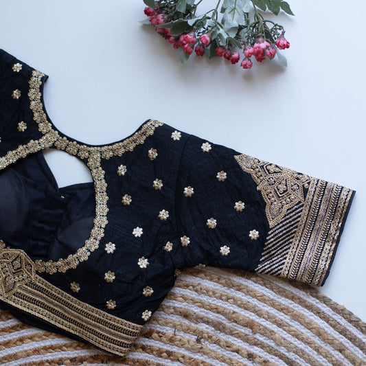 Phantom V-Neck Designer Saree Blouse