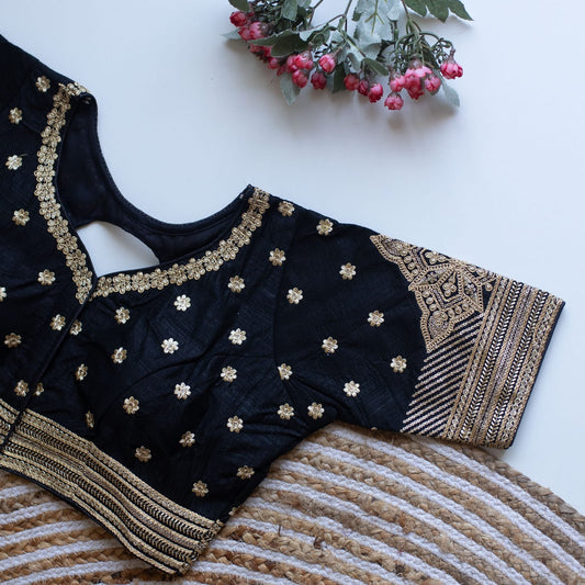 Phantom V-Neck Designer Saree Blouse