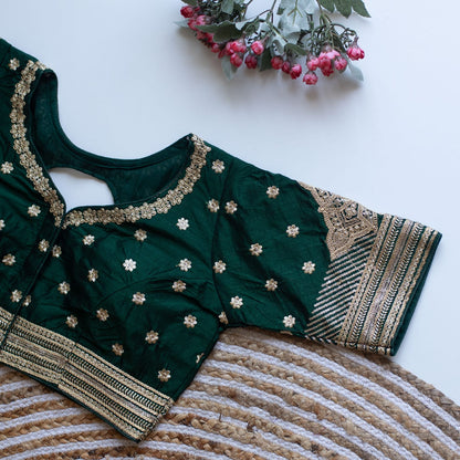 Phantom V-Neck Designer Saree Blouse