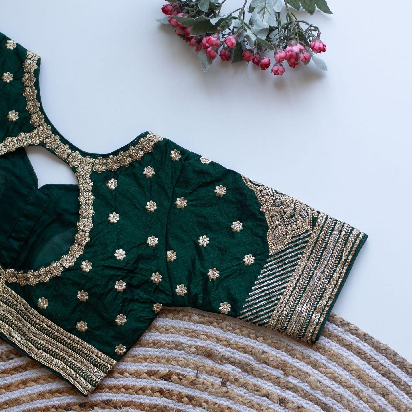Phantom V-Neck Designer Saree Blouse