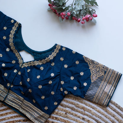 Phantom V-Neck Designer Saree Blouse