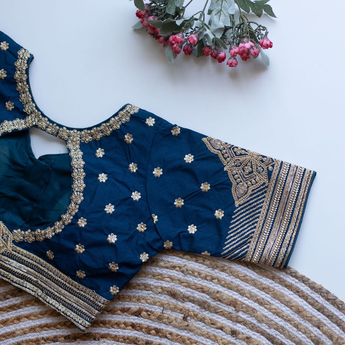Phantom V-Neck Designer Saree Blouse