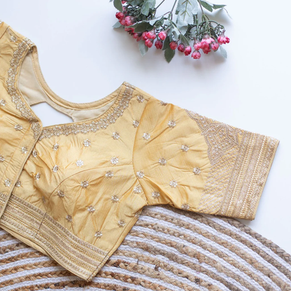 Phantom V-Neck Designer Saree Blouse