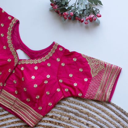 Phantom V-Neck Designer Saree Blouse