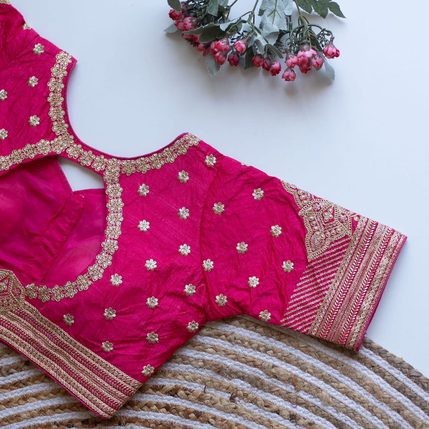 Phantom V-Neck Designer Saree Blouse