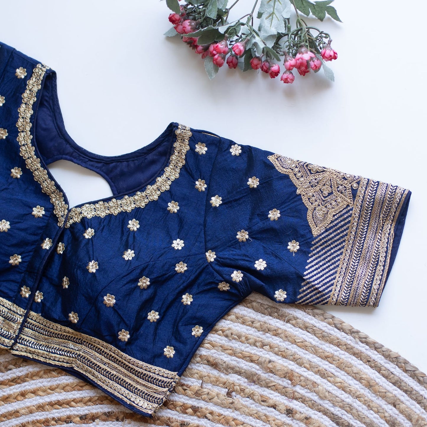 Phantom V-Neck Designer Saree Blouse