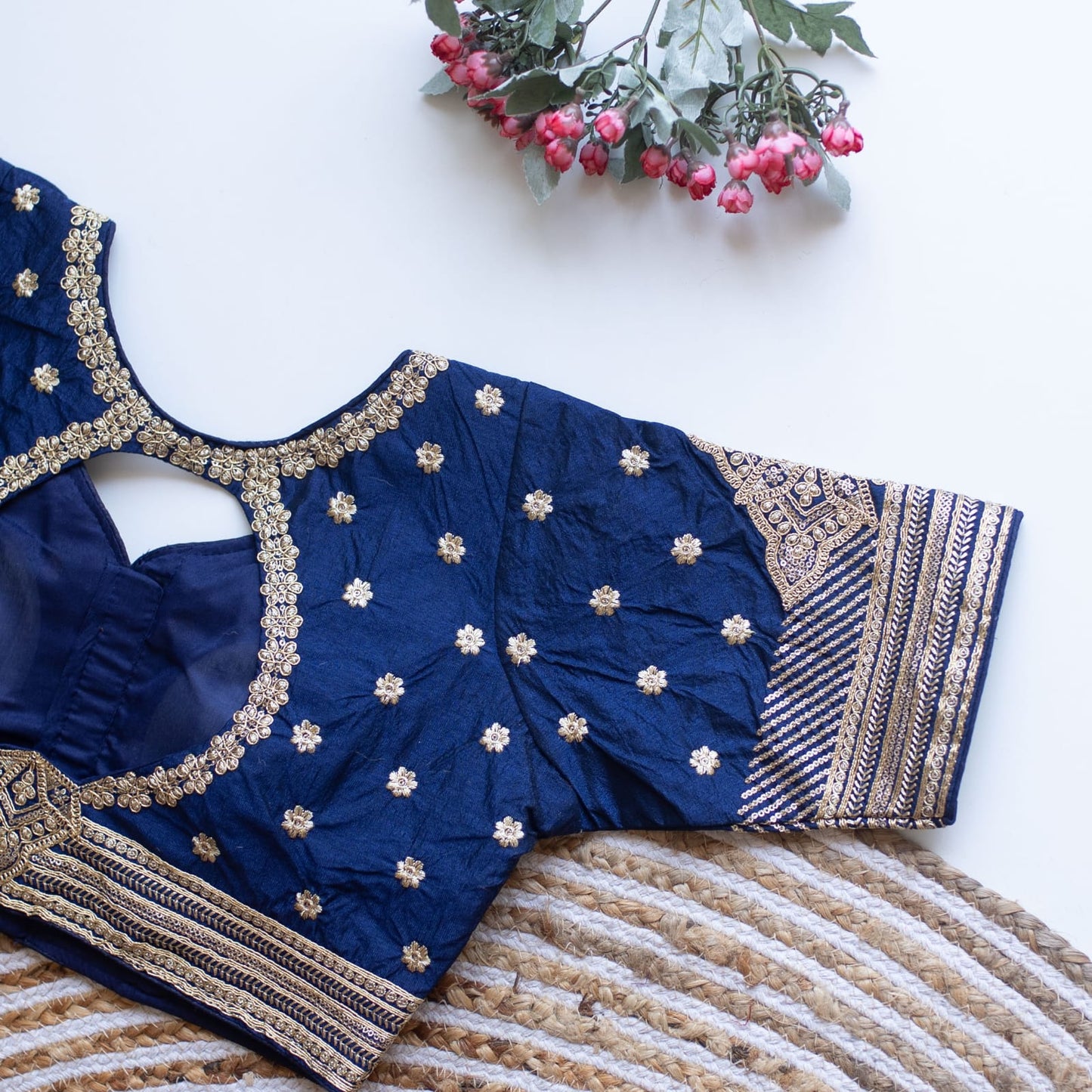 Phantom V-Neck Designer Saree Blouse
