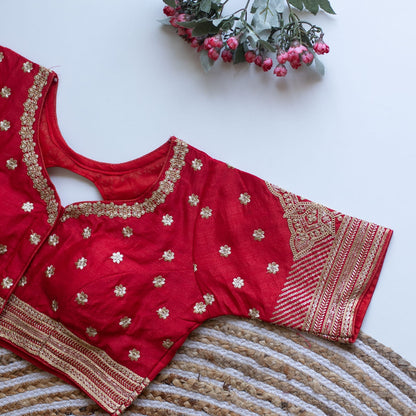 Phantom V-Neck Designer Saree Blouse