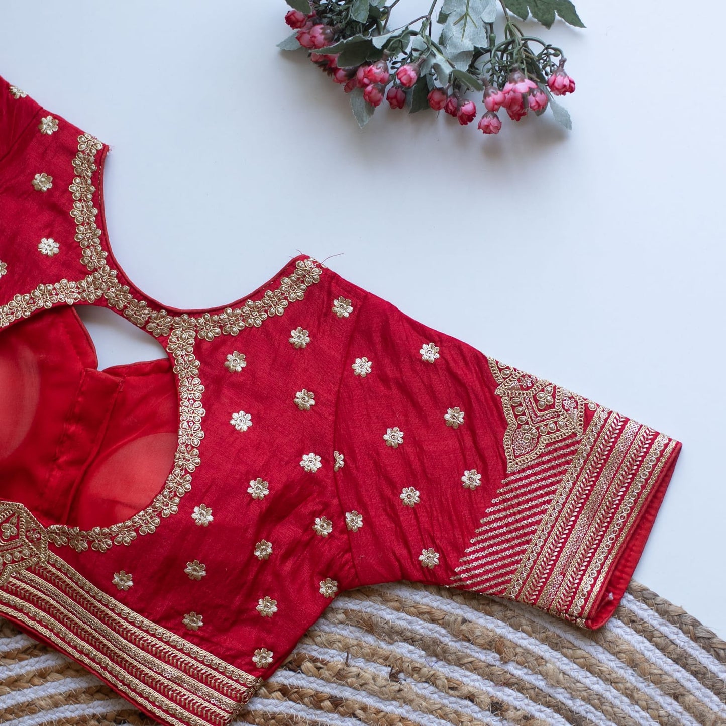 Phantom V-Neck Designer Saree Blouse